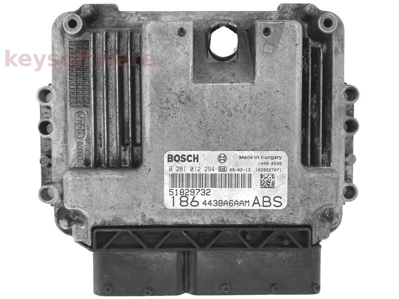 ECU Fiat Multipla 1.9JTD 51829732 0281012294 EDC16C39 {