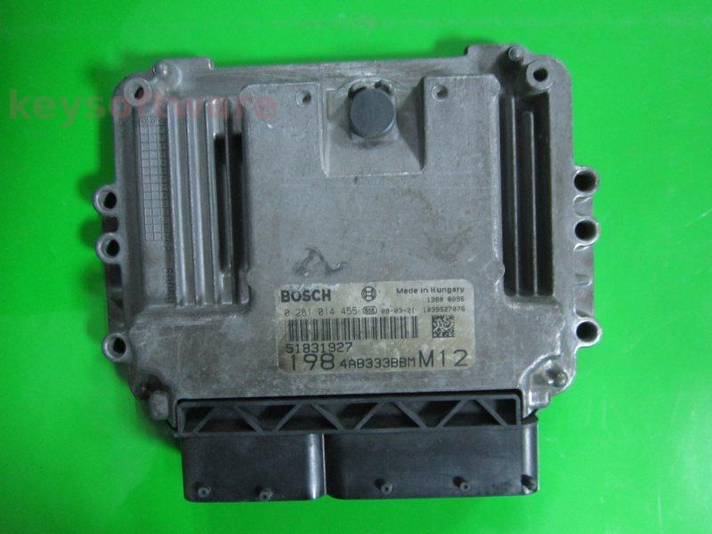 ECU Fiat Bravo 1.6JTD 51831927 0281014455 EDC16C39