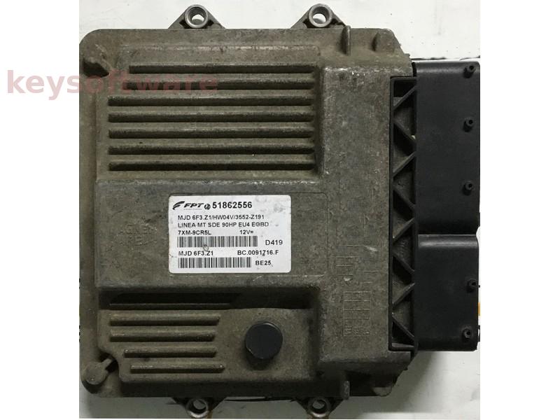 ECU Fiat Linea 1.3JTD 51862556 6F3.Z1 {