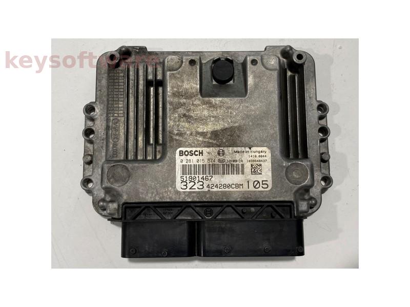 ECU Fiat Linea 1.6D 51901467 0281015574 EDC16C39 {