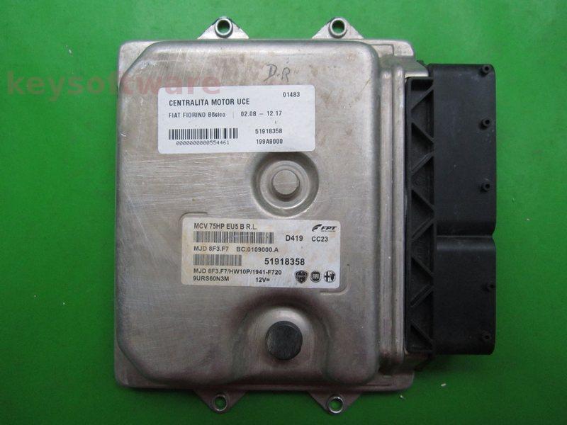 ECU Peugeot Bipper 1.3HDI 51918358 8F3.F7