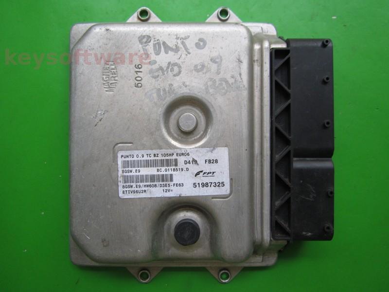 ECU Fiat Punto 0.9 51987325 8GSW.E9