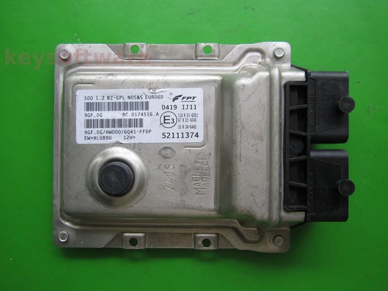 ECU Fiat 500 1.2 52111374 9GF.DG