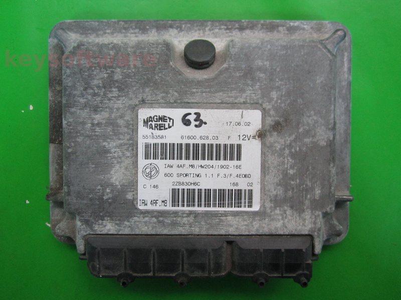 ECU Fiat Seicento 1.1 55183581 IAW 4AF.M8