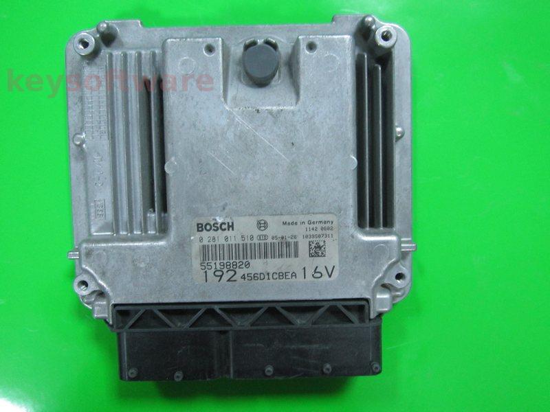 ECU Fiat Stilo 1.9JTD 55198820 0281011510 EDC16C8