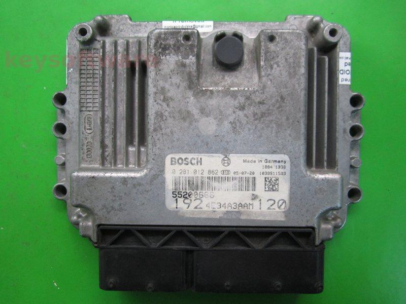 ECU Fiat Stilo 1.9JTD 55200666 0281012862 EDC16C39