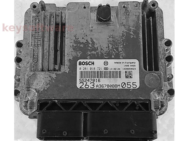 ECU Fiat Doblo 1.6JTD 55247016 0281018721 EDC16C39 {