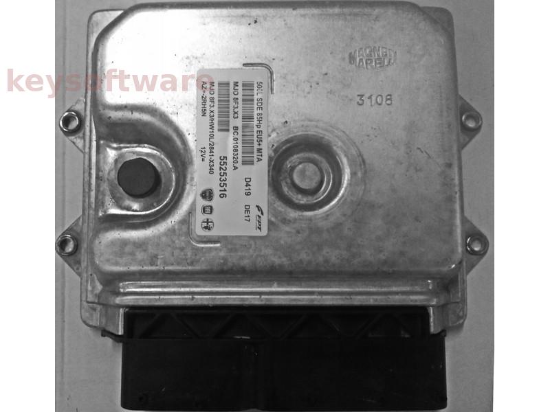 ECU Fiat 500 1.3JTD 55253516 8F3.X3