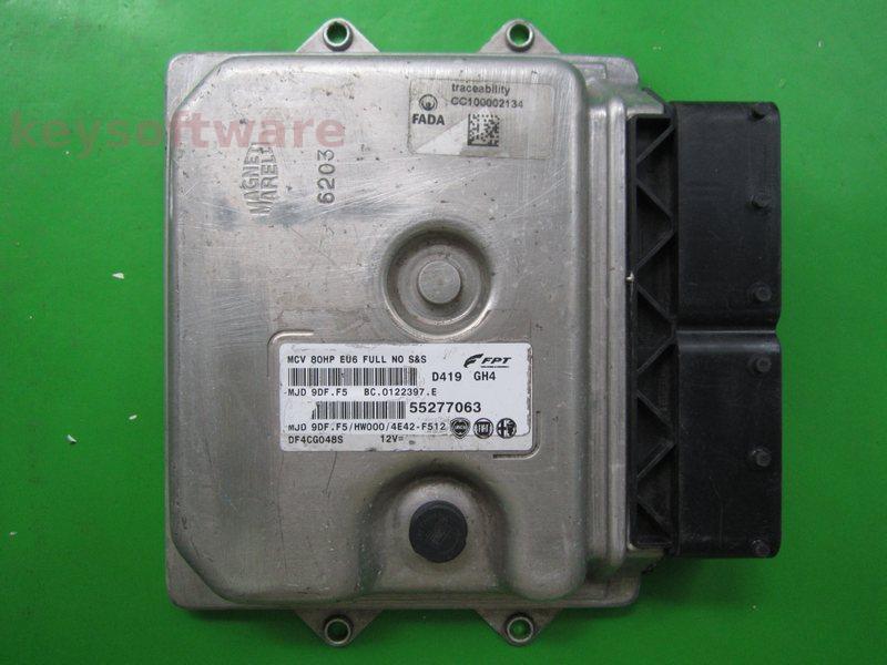 ECU Fiat Fiorino 1.3JTD 55277063 9DF.F5 }