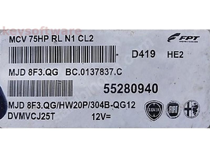 ECU Fiat Fiorino 1.3JTD 55280940 8F3.QG {