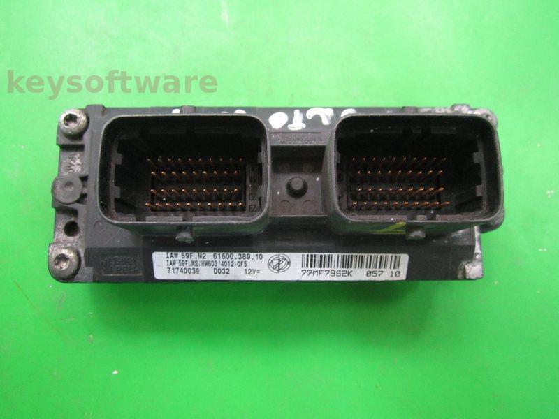 ECU Fiat Punto 1.2 71740039 IAW 59F.M2 HW603 VIRGIN