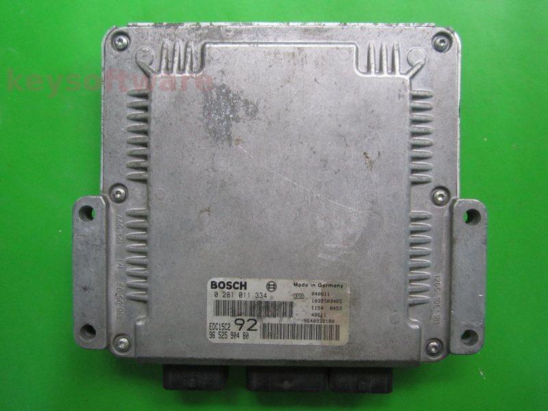 ECU Peugeot 807 2.0HDI 9652590480 0281011334 EDC15C2