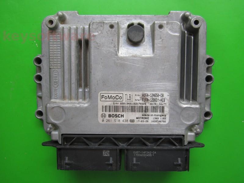 ECU Ford Focus 1.0 H1FA-12A650-DB 0261S18438 MED17.0.1