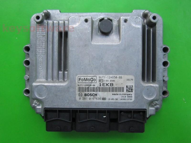 ECU Ford Focus 1.6TDCI 9U71-12A650-BB 0281016536 EDC16C34