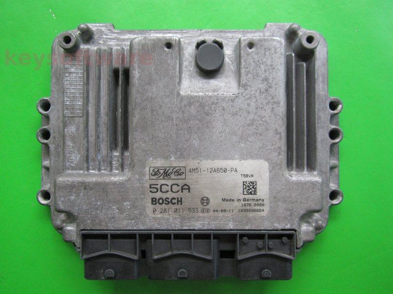 ECU Ford C-Max 1.6TDCI 4M51-12A650-PA 0281011533 EDC16C3