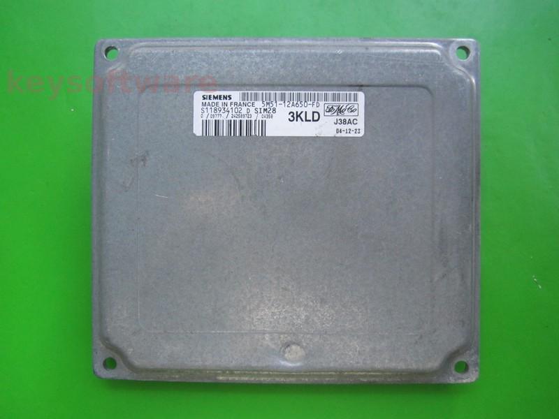 ECU Ford Focus 1.6 5M51-12A650-FD SIM28