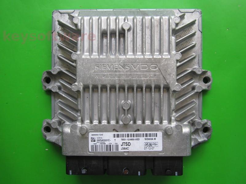 ECU Ford Focus 2.0TDCI 7M51-12A650-ASD SID803A }