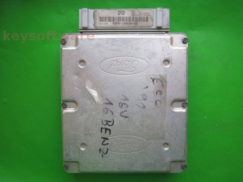 ECU Ford Escort 1.8 92FB-12A650-CD SMO-270