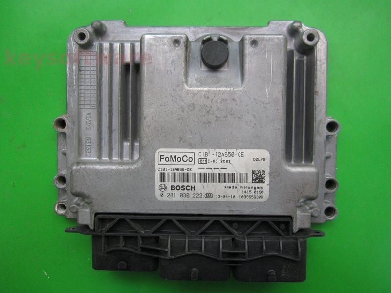 ECU Ford Fiesta 1.6TDCI C1B1-12A650-CE 0281030222 EDC17C10