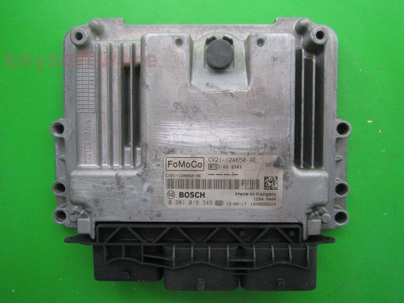 ECU Ford Fiesta 1.6TDCI CV21-12A650-AE 0281019349 EDC17C10