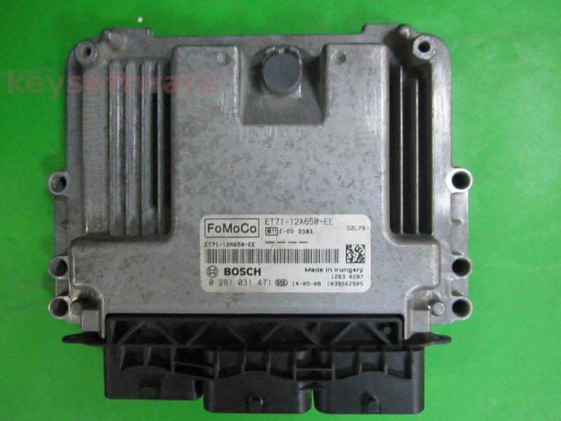 ECU Ford Transit 1.5TDCI ET71-12A650-EE 0281031471 EDC17C10