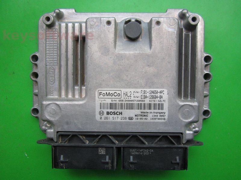 ECU Ford Fiesta 1.0 F1B1-12A650-APC 0261S17238 MED17.0.1