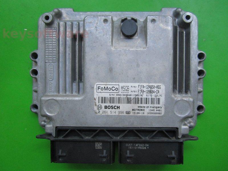 ECU Ford Focus 1.0 F1FA-12A650-ASG 0261S14996 MED17.0.1