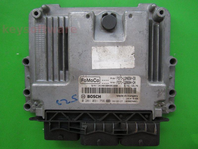 ECU Ford Mondeo 1.6TDCI FS71-12A650-EB 0281031756 EDC17C10