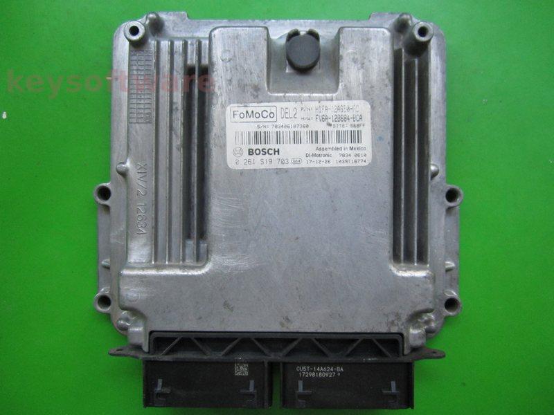 ECU Ford Focus 1.0 H1FA-12A650-FC 0261S19703 MEDG17.0