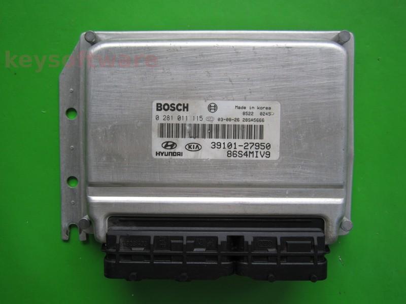 ECU Hyundai Santa Fe 2.0CRDI 39101-27950 0281011115 EDC15C7 {