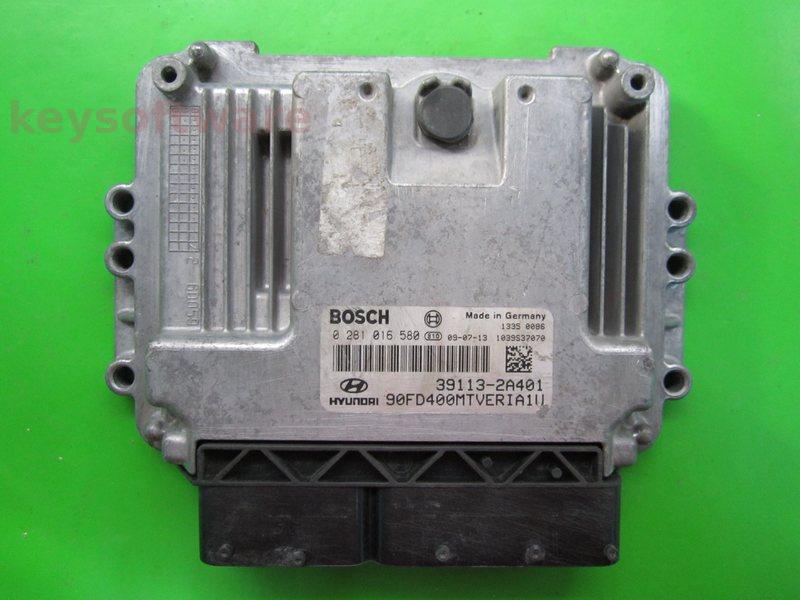 ECU Hyundai I30 1.6 39113-2A401 0281016580 EDC17C08