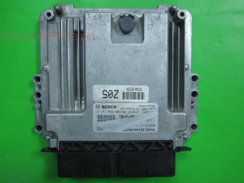 ECU Hyundai Santa Fe 2.2 CRDI 391F0-2FEE0 0281032403 EDC17C57