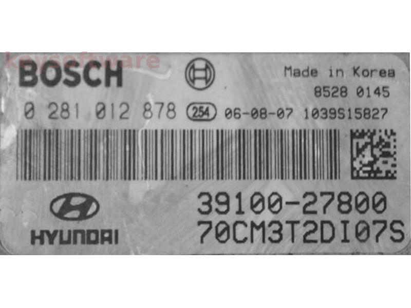 ECU Hyundai Santa Fe 2.2CRDI 39100-27800 0281012878 EDC16C39 {