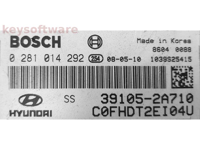 ECU Hyundai I30 1.6CRDI 39105-2A710 0281014292 EDC16C39 {