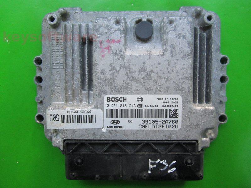 ECU Hyundai I30 1.6CRDI 39105-2A760 0281015213 EDC16C39