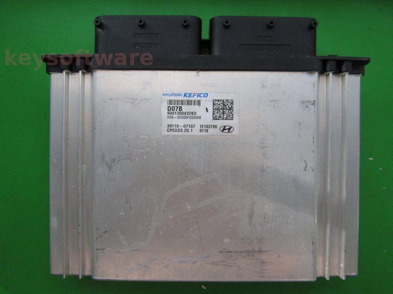 ECU Hyundai Kona 1.0 39110-07107 9001300432KD CPEGD3.20.1