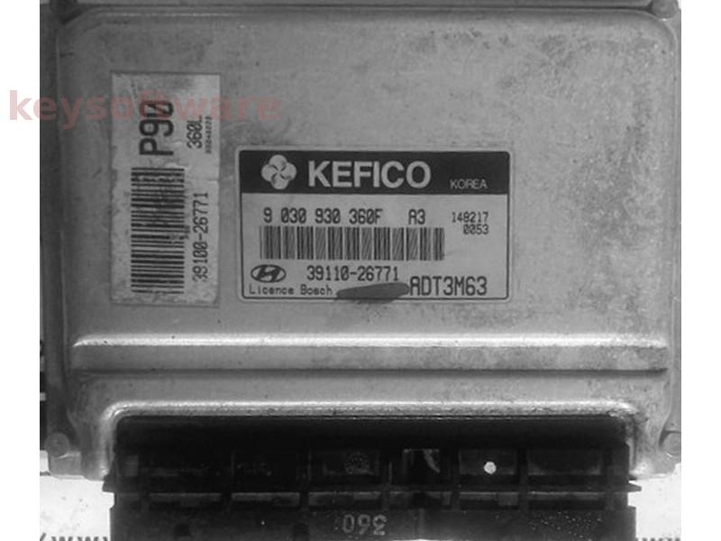 ECU Hyundai Accent 1.6 39110-26771 9030930360F M7.9.0 {