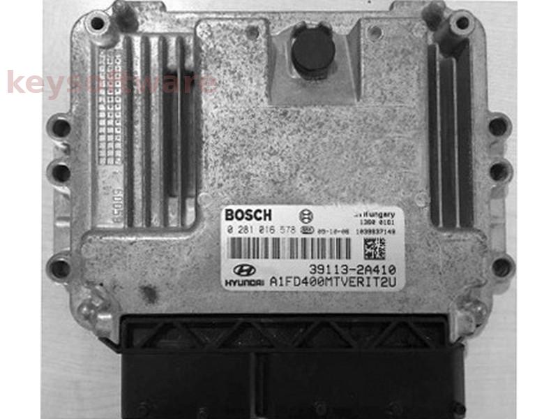 ECU Hyundai I30 1.6CRDI 39113-2A410 0281016578 EDC17C08 {