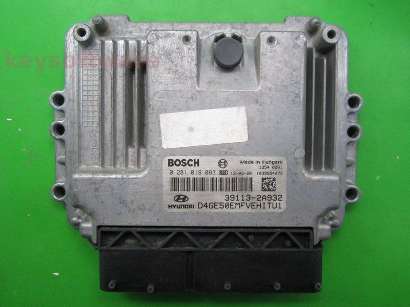 ECU Hyundai I30 1.6CRDI 39113-2A932 0281019083 EDC17C08