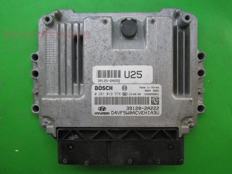 ECU Hyundai I40 1.7CRDI 39120-2A222 0281019574 EDC17C08