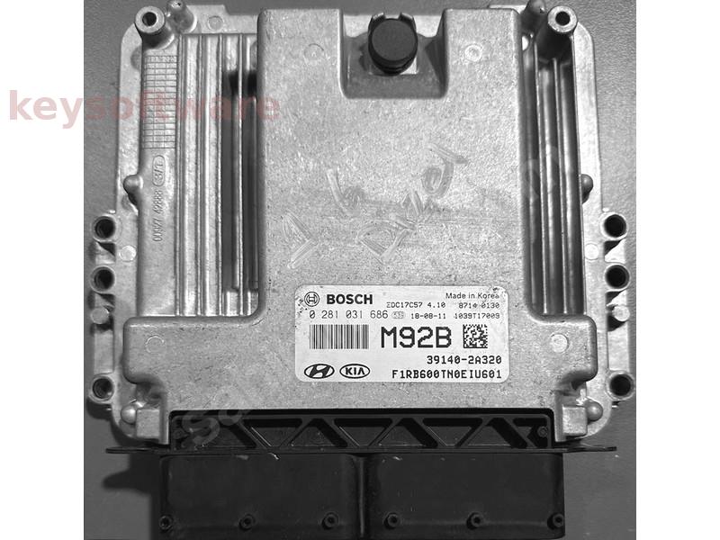 ECU Hyundai I10 1.4 39140-2A320 0281031686 EDC17C57 {