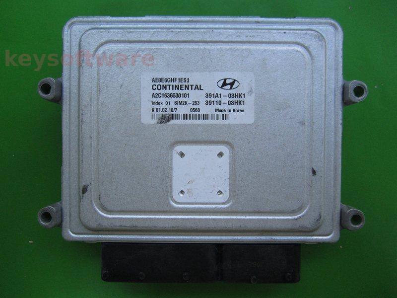 ECU Hyundai Ioniq 1.6 391A1-03HK1 A2C1636530101 SIM2K-253