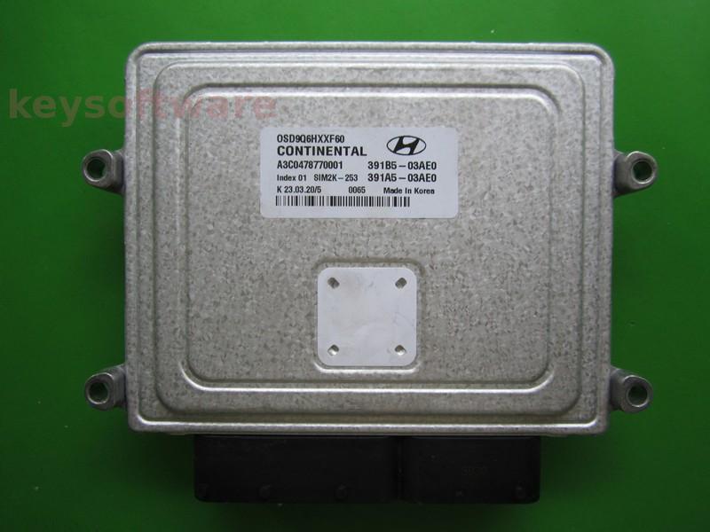 ECU Hyundai Kona 1.6 391B5-03AE0 SIM2K-253