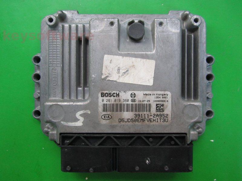 ECU Kia Ceed 1.6CRDI 39111-2A952 0281019360 EDC17C08