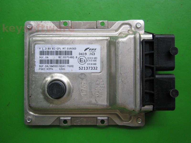 ECU Lancia Y 1.2 52137332 9GF.DA