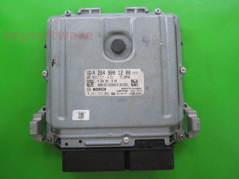 ECU Mercedes A200 A2649001200 0261S22041 MED17.7.7