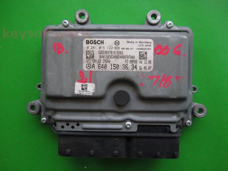 ECU Mercedes B 1.8CDI A6401503634 0281015122 CRA.32