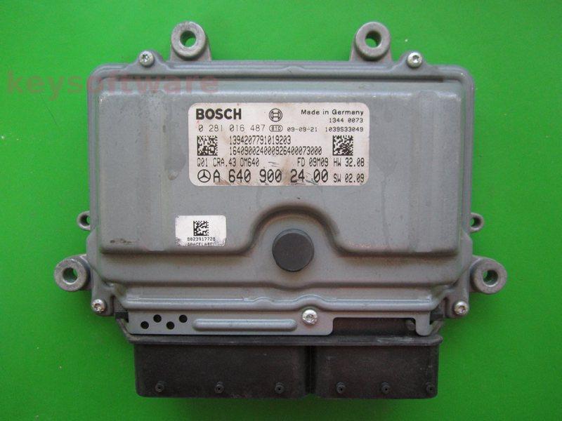 ECU Mercedes A 1.6CDI A6409002400 0281016487 CRA.43 EDC16C32