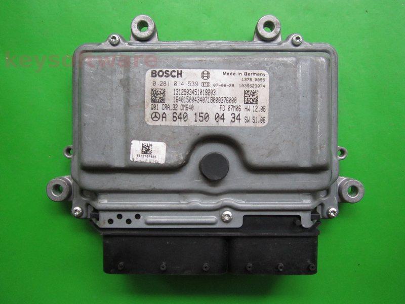 ECU Mercedes A 1.6CDI A6401500434 0281014539 CRA.32 EDC16C32