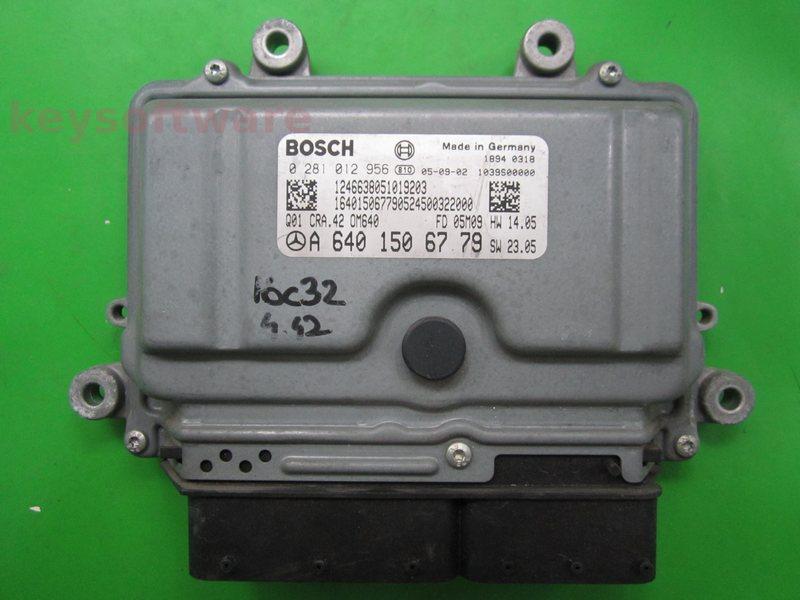 ECU Mercedes A 1.6CDI A6401506779 0281012956 CRA.42 EDC16C32